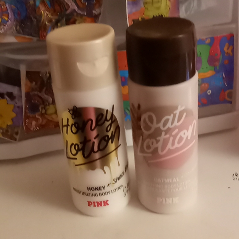 PINK/Victoria Secret Honey lotion and oat lotion